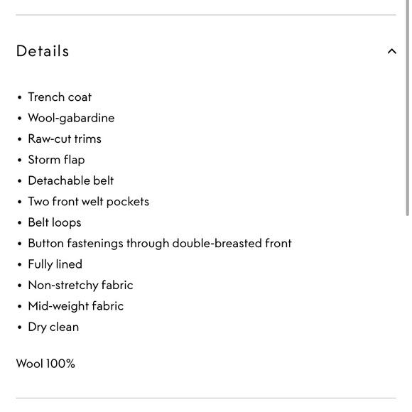 Nili Lotan matland frayed wool black trench coat - Picture 16 of 16